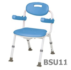 [케어맥스코리아] 목욕의자 BSU11 (접이식,높이조절,팔걸이스윙,시트탈부착) 동영상참조