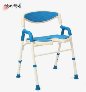 [실버백세] 목욕의자 DH-603 (U자형,접이식,4단계 높이조절)